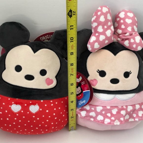 Squishmallows Valentine's Day Mickey Mouse & Minnie Mouse 8" Disney Plush Set - Picture 12 of 12